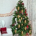 thumbnail image 3 of Christmas Tree Decorations Plastic Christmas Tree Golden Plastic Tree Decorations Scene Setup Holiday Accent, 3 of 6