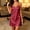 c01Red, variant on Women Satin Nightgown Thin Lingerie Sleepwear Silk Dress V Neck Spaghetti Straps Nightie Babydoll Short Nightwear Pink M