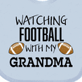 thumbnail image 4 of Inktastic Watching Football with My Grandma Boys or Girls Baby Bib, 4 of 4