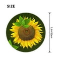 thumbnail image 3 of Disketp Sunflower Small Mouse Pad 7.9x7.9 Inches,Washable Round Mousepad For Office Laptop Computer,Non-Slip Rubber Base Mouse Pads For Wireless Mouse, 3 of 9