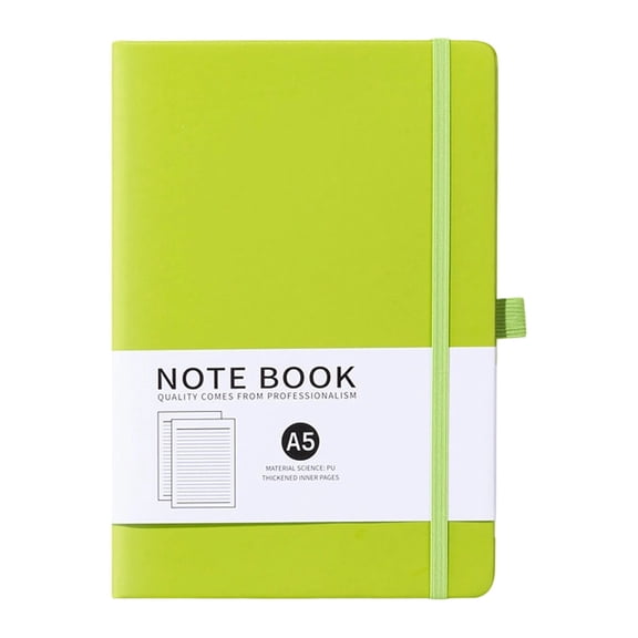 FXMLRLK Notebook Journal, College Ruled Notebook Lined A5 200 Pages,Hard Cover Journals for Writing, Notebooks for Work Office Women Men,5.7 x 8.4 inches, Green