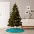 thumbnail image 6 of Bingfone Christmas Tree Skirt Mat Christmas Decoration Interior 36" -Blue Green Glitter, 6 of 6