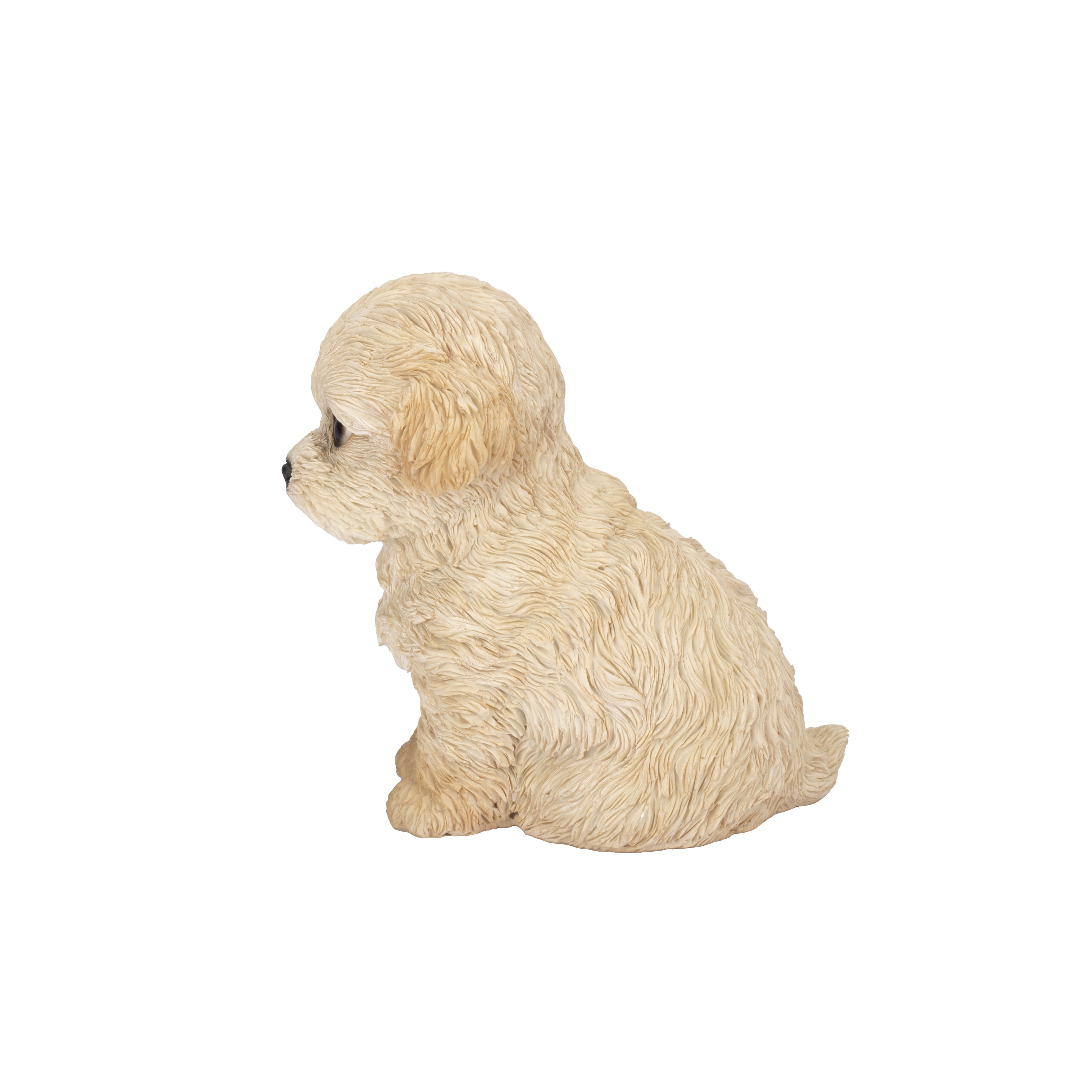 SOREAL Brown Labradoodle Decorative Puppy Figurine for Home & Garden Décor, Handpainted Polyresin Dog Statue, Realistic Design | Gift for Dog Lovers | Weather-Resistant Indoor/Outdoor Decor