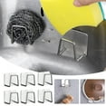 thumbnail image 2 of Stainless Steel Pot 6Pc Cotton Rack Storage Rack Kitchen Sink Box Sponge Rack Stainless Steel Rust-Drying - Gadgets Suitable for Kitchen and Bathroom Kitchen Storage Rack, 2 of 7
