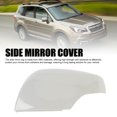 thumbnail image 3 of Car Side Rearview Mirror Cover Cap Unpainted Exterior Door Mirror Cover Shell Replacement for  2014-2018 with Turn Signal Hole Gray, 3 of 7