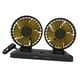 thumbnail image 1 of Ventilador de escritorio de viento fuerte de rotación de ventilador de circulación de aire de refrigeración de coche automotriz 360 degree Cabezal doble 24V Zulema Mini ventilador de coche, 1 of 8