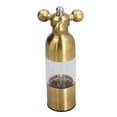 thumbnail image 1 of Stainless Steel Salt and Pepper Grinder Manual Ceramic Grinding Core Portable Grinder for Kitchen Cooking and BBQ Golden, 1 of 5
