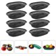 thumbnail image 3 of 12pcs Fries Plastic Burger Cestas Cestas de comida rápida Barras de bote en forma de bata (Negro) HOMEMAXS HaoMX11320526, 3 of 6