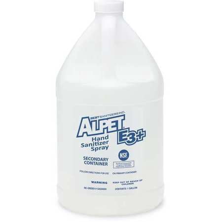 Secondary Container, 1 gal. BEST SANITIZERS, INC.