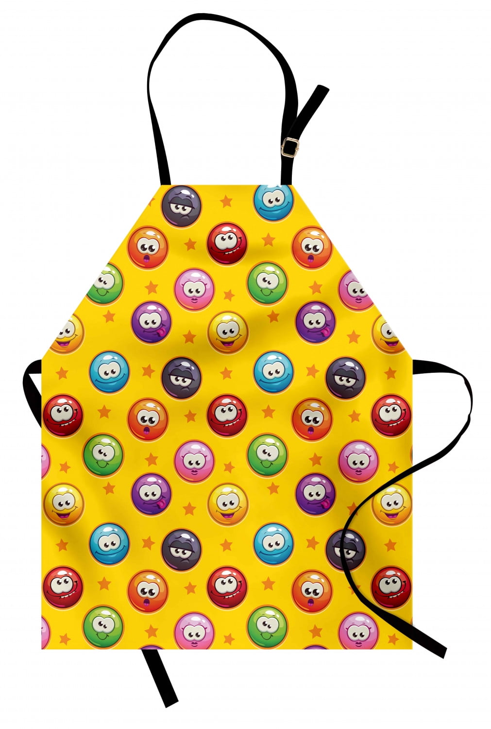 Emoji Apron Smiley Surprised Grumpy Sad Happy Mood Faces Background