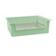 thumbnail image 3 of Caja de arena para conejos, bandeja para orinar, fácil de limpiar, valla elevada, caja para orinal, esquina de entrenamiento para conejillo de , Verde Yinane Inodoro con bandeja de arena, 3 of 8