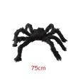 thumbnail image 1 of Araña de felpa gigante para decoración del hogar, araña negra de 30cm, 50cm, 75cm, 90cm, accesorios de terror para casa encantada, hogar al aire libre, Bar, 2023, 1 of 4