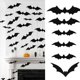 thumbnail image 2 of Halloween Bat Clings Adhesive PVC Sticker Realistic Flying Bat Sticker Wall Decals For Window Wall Halloween Decoration twenty four, 2 of 4