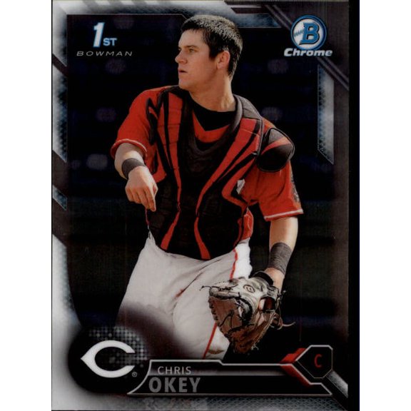 Collectible 2016 Bowman Chrome Draft #BDC83 Chris Okey MLB Baseball Trading Card