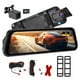thumbnail image 1 of PHILIPS Retrovisor con Camara, Cámara Delantera y Trasera Coche 2k/1080P, DashCam con Espejo Pantalla Táctil 9.66", Función Visión Nocturna HD, Imagen Reversa, Free 32GB Card, 1 of 5