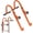 Steel ladder hook, variant on Roof Ladder Hook, Roof Ladder Stabilizer, Easy Climbing on Steep Roofs, Wheeled Rubber Anti-Slip T-Bar, Prevents Damage, Load Capacity 500 Pounds
