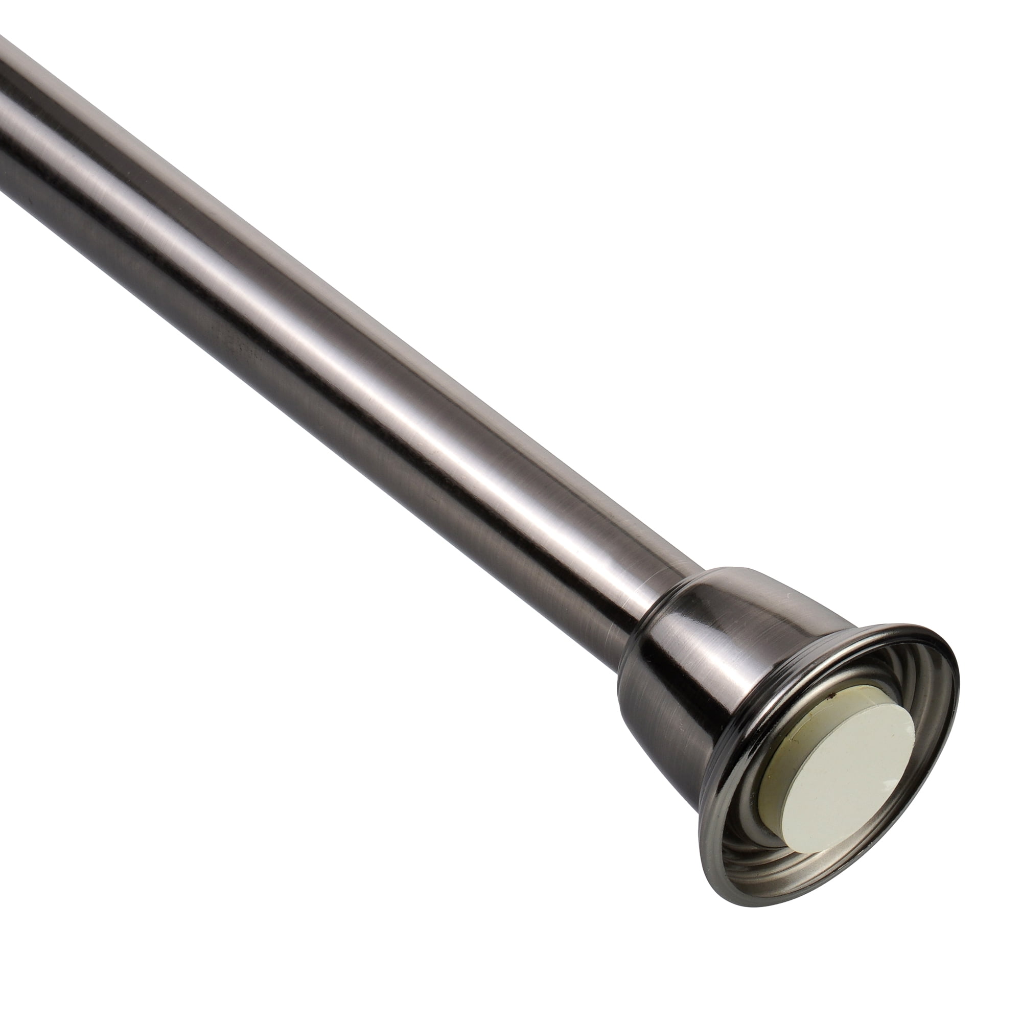 Splash Home Dell 42 to 72 Adjustable Shower Curtain Tension Rod for Bathroom, Pewter