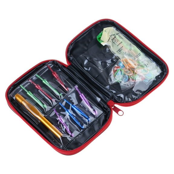 8Pieces Interchangeable Metal Circular Knitting Needle Set with Case 3mm-7mm