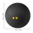 thumbnail image 2 of HOOWIFFY 2Ud Pelotas De Squash Para Entrenamiento En Casa Material De Resistente Negro, 2 of 8
