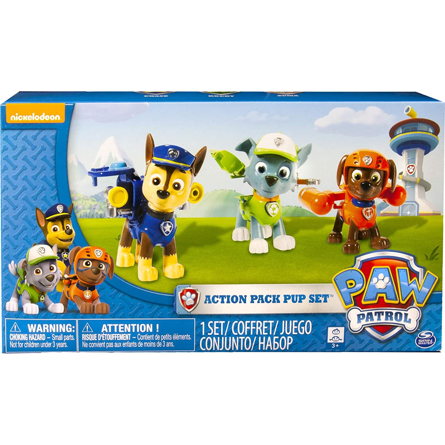 Paw Patrol - Brandclub - Paw Patrol Action Pack Pups 3pk Figure