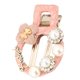 thumbnail image 2 of Pinzas para el pelo Yinane Novia Flor Cristal Nupcial Rosado, 2 of 8