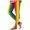 S7-Yellow, variant on successthop Mardi Gras Leggings for Women Rainbows Stripe Soft Sleepwear Comfortable Pants Colorful Winter Shapewear M