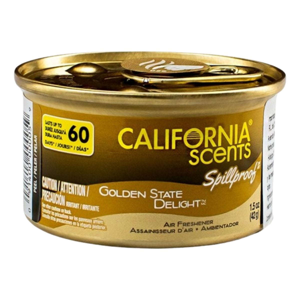California Scents Golden State Delight Deodorante Per Auto – Profumo Fino A 60 Giorni, Intensità Regolabile, 42g