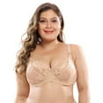thumbnail image 3 of Women‘s Plus Size Signature Lace Unlined Underwire Bra with Added Support, 3 of 7