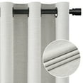 thumbnail image 2 of Top Finel Grommet Top Blackout Curtains, Grey Beige, 52" x 108", 2 Panels, 2 of 16