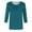 Green B, variant on Horkkom 3/4 Length Sleeve Womens Tops Plus Size Casual Crew Neck Solid Color Shirts Loose Pullover Tunic Blouses, Gifts for Women