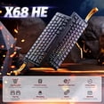 thumbnail image 2 of Teclado y Ratón Gamer ATTACK SHARK X68 HE Con Cable/R1 Moonlight, 2 of 9