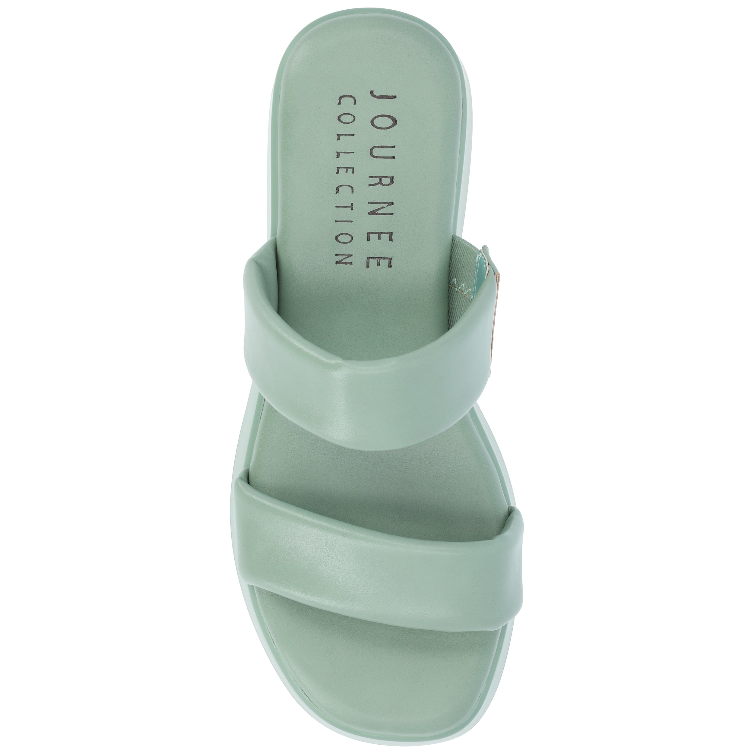 Journee Womens Veradie Slip On Platform Sandals