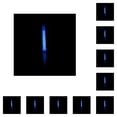 thumbnail image 2 of Soidarity Plástico Glow Stick Handheld Senderismo al aire libre Escenario Reemplazo Luminous Sticks Accesorios con colgador azul Azul 10piezas, 2 of 6