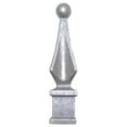 thumbnail image 1 of Fence Finials  Aluminum Four Sided Spire Unpainted Finials 1/2" 50ct, 1 of 5