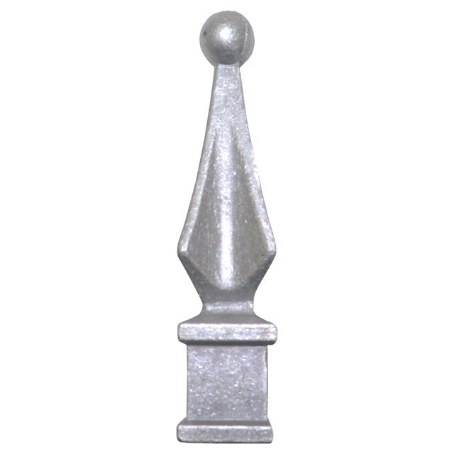 Fence Finials Aluminum Four Sided Spire Unpainted Finials 5/8" 5ct