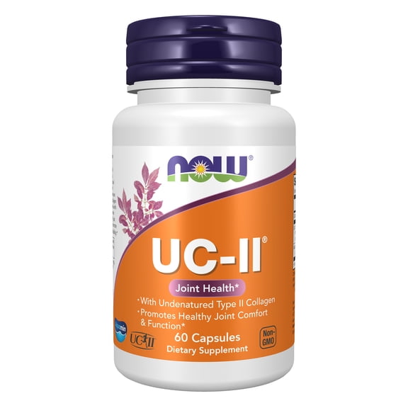 NOW Supplements, UC-II Type II Collagen with Undenatured Type II Collagen, 60 Veg Capsules