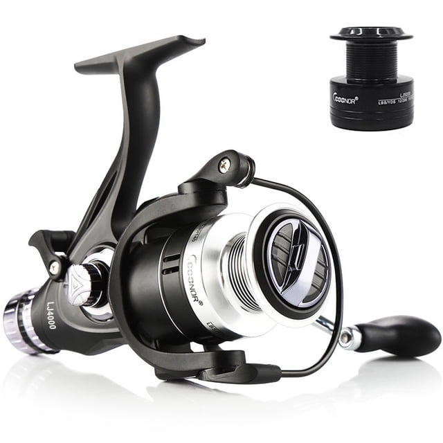 9+1 BB Fishing Reel Dual Brake System High Speed Spinning Fishing Reel with Double Spools for Fishing