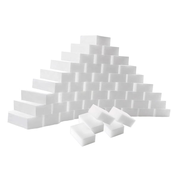 50 Piezas Esponjas Borradoras para Platos Estropajo de Cocina Limpiador de Baño Borrador de Manchas de Melamina Suave Sin Rayones Adecuado para Pared