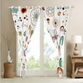 thumbnail image 4 of Boho Rainbow 30%-50% Blackout Curtains Cute Dreamcatcher Curtains, Cartoon Sun Moon Bohemian Stripes Curtains & Drapes Botanical Leaves Flowers Window Curtains 52Wx84L, 4 of 6