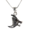 thumbnail image 4 of Jewelry Trends Howling Wolf Crescent Moon Sterling Silver Pendant Necklace 18", 4 of 8
