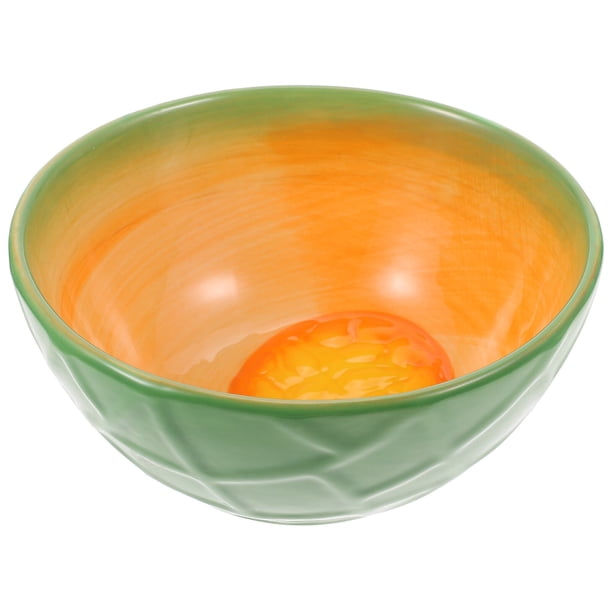 1 cuenco con forma de fruta, cuenco creativo de cerámica, cuenco para niños, suministros de cocina
