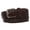 Dark Brown, variant on Women's 1 3/8" Braided Woven Solid Leather Belt