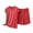 Yellow, variant on SHTXOZHI Women's Crew Neck Pajamas Set Plus Size Loose Sleepwear Solid Color Homewear Elastic Short Loungewear