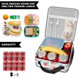 thumbnail image 5 of Pioneer Flower Floral Print Pattern Insulated Lunch Bag Teen,Lunch Bag Lunch Box for Men Women,Bento School Lunch Bag for Teen for Work,Picnic or Travel, 5 of 5