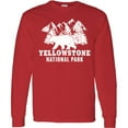 thumbnail image 3 of Inktastic Yellowstone National Park with Bear Mountains and Trees Long Sleeve T-Shirt, 3 of 5