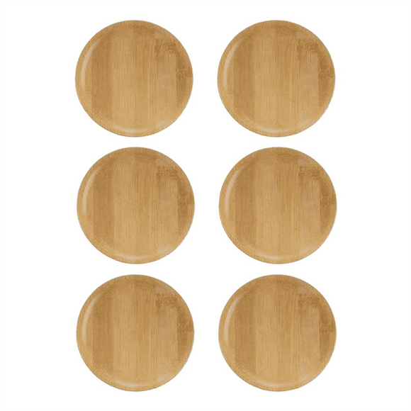 6Pcs Wine Glass Topper, 4Inch Wine Glass Charcuterie Topper Bamboo Wine Glass Topper Coasters