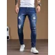 thumbnail image 5 of Pantalones Elásticos De Jean De Agujero De Jeans Hombres, 5 of 8