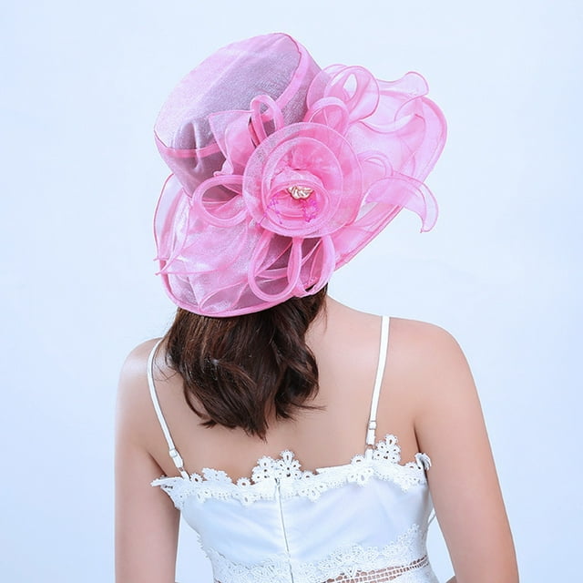 Chapeau de Cocktail Thé Fête Église Mariage Fleur pour Femme