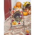 thumbnail image 2 of Evergreen 18.00In Turkey Garden Flag, , Thanksgiving Pumpkins Double-Sided 14S10438, 2 of 4