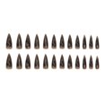 thumbnail image 4 of GUFUGU Uñas postizas adhesivas negras estilo stiletto para Halloween, 24 piezas, 4 of 7